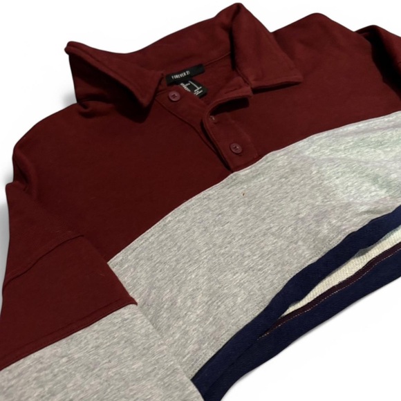 Colorblock Cropped Polo - Picture 2 of 5
